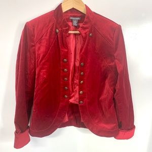 Chelsea & Theodore fab crushed velvet military